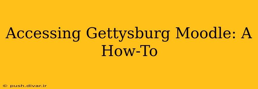 Accessing Gettysburg Moodle: A How-To