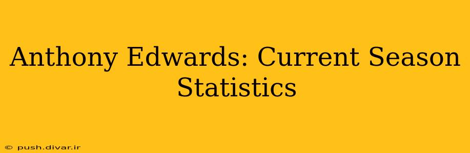Anthony Edwards: Current Season Statistics