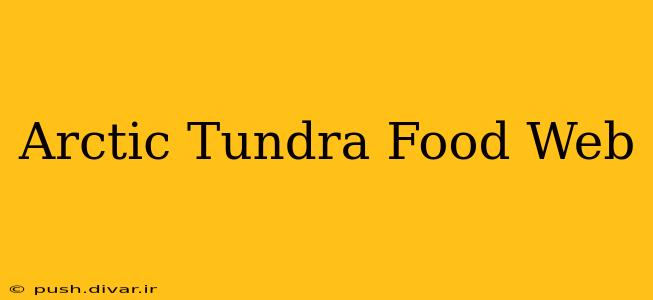 Arctic Tundra Food Web