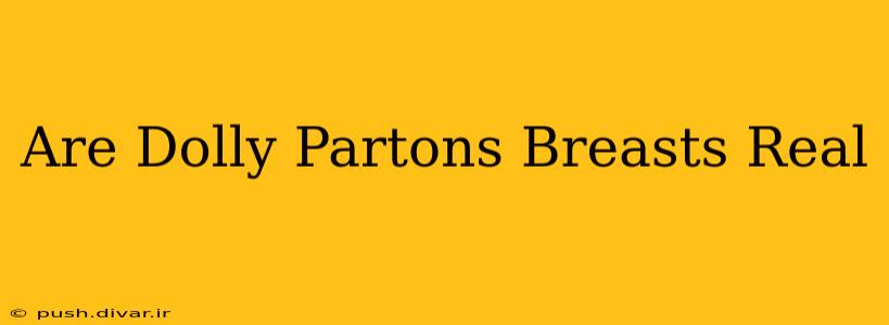 Are Dolly Partons Breasts Real