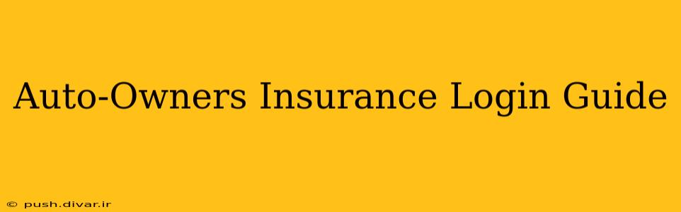 Auto-Owners Insurance Login Guide