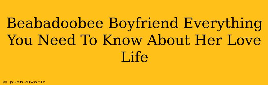 Beabadoobee Boyfriend Everything You Need To Know About Her Love Life