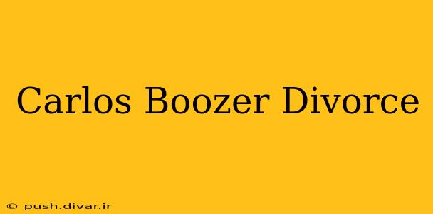 Carlos Boozer Divorce