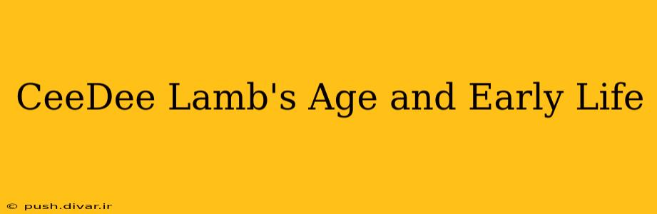 CeeDee Lamb's Age and Early Life