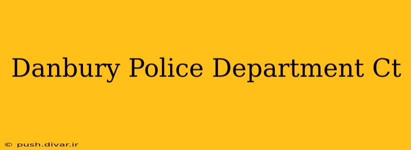 Danbury Police Department Ct