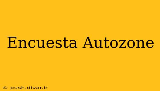 Encuesta Autozone