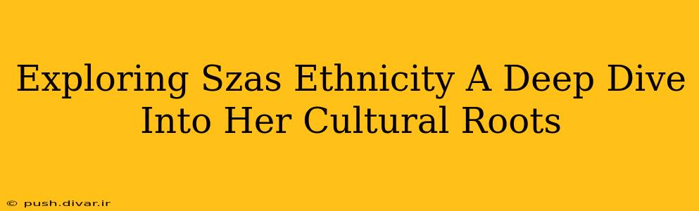 Exploring Szas Ethnicity A Deep Dive Into Her Cultural Roots