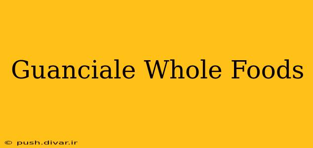 Guanciale Whole Foods