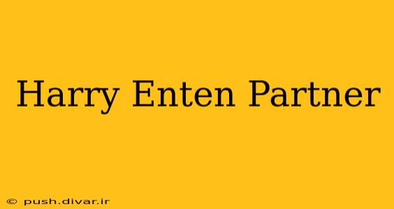 Harry Enten Partner