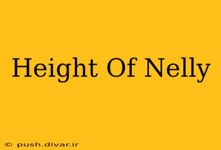 Height Of Nelly