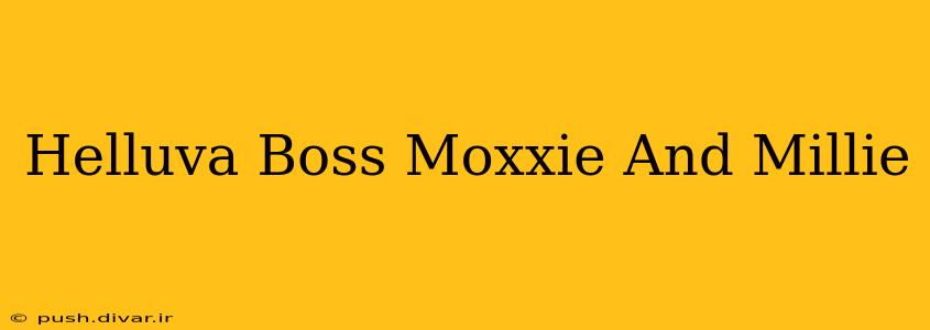 Helluva Boss Moxxie And Millie