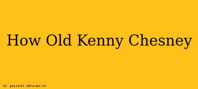 How Old Kenny Chesney
