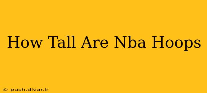 How Tall Are Nba Hoops