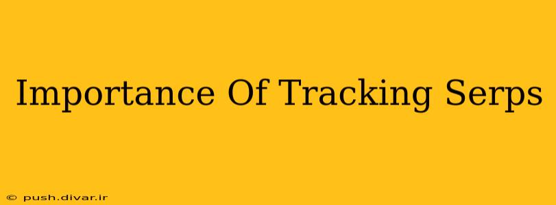 Importance Of Tracking Serps