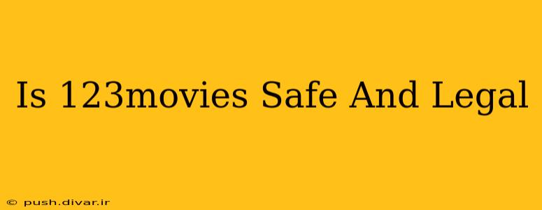 Is 123movies Safe And Legal