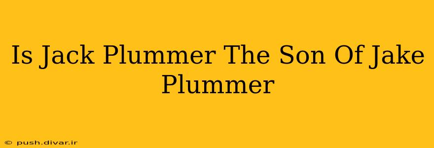 Is Jack Plummer The Son Of Jake Plummer
