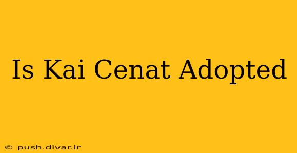 Is Kai Cenat Adopted