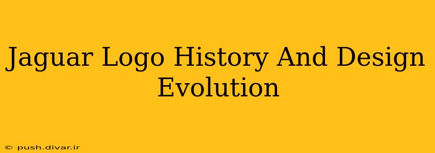Jaguar Logo History And Design Evolution
