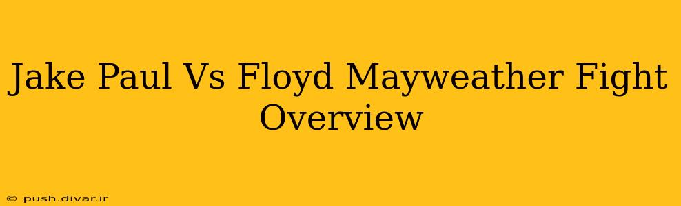 Jake Paul Vs Floyd Mayweather Fight Overview