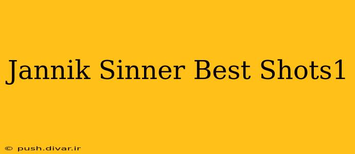 Jannik Sinner Best Shots1