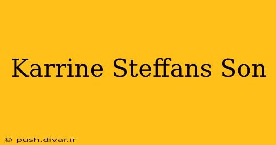 Karrine Steffans Son