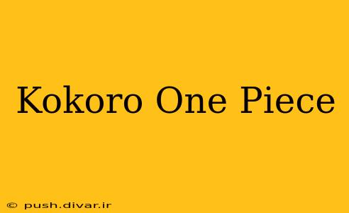 Kokoro One Piece