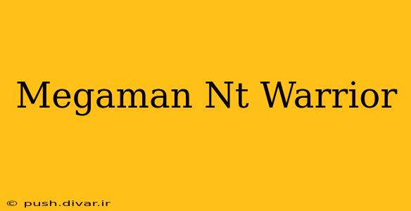 Megaman Nt Warrior