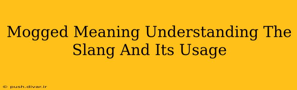 Mogged Meaning Understanding The Slang And Its Usage