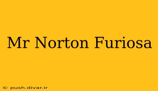 Mr Norton Furiosa
