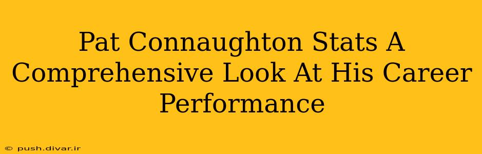 Pat Connaughton Stats A Comprehensive Look At His Career Performance