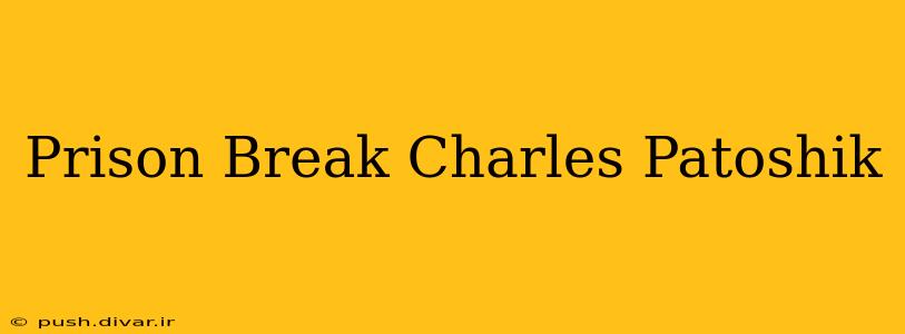Prison Break Charles Patoshik