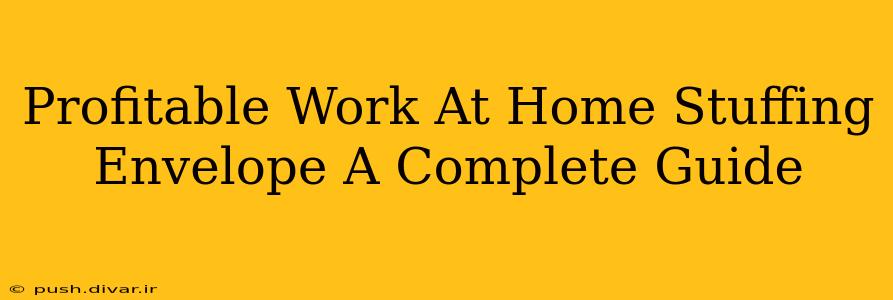 Profitable Work At Home Stuffing Envelope A Complete Guide