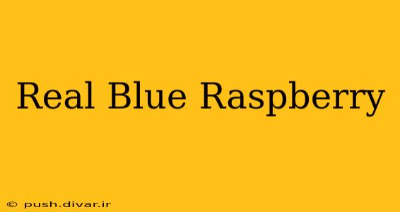 Real Blue Raspberry