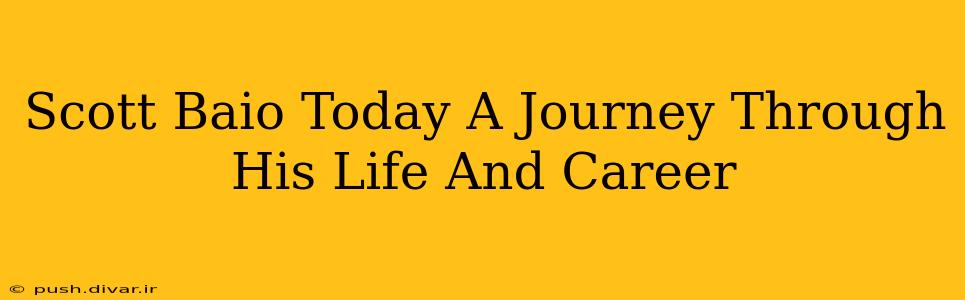 Scott Baio Today A Journey Through His Life And Career