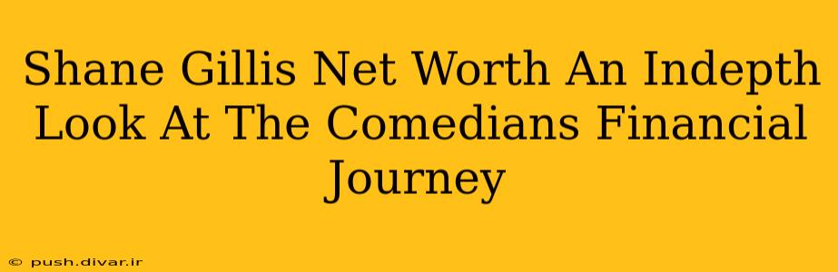 Shane Gillis Net Worth An Indepth Look At The Comedians Financial Journey