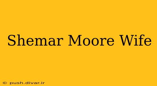 Shemar Moore Wife