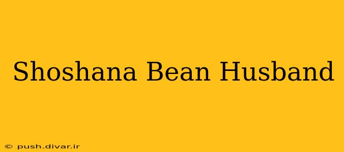 Shoshana Bean Husband
