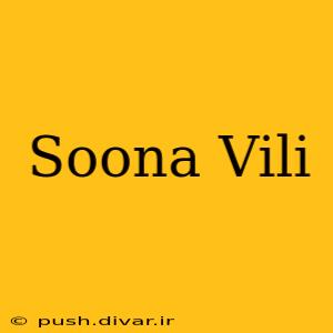 Soona Vili