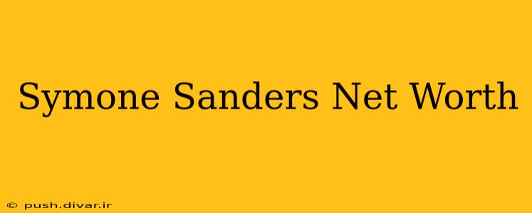 Symone Sanders Net Worth