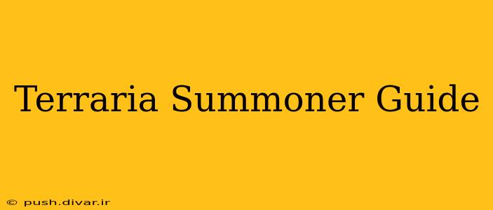 Terraria Summoner Guide
