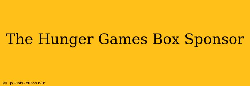 The Hunger Games Box Sponsor