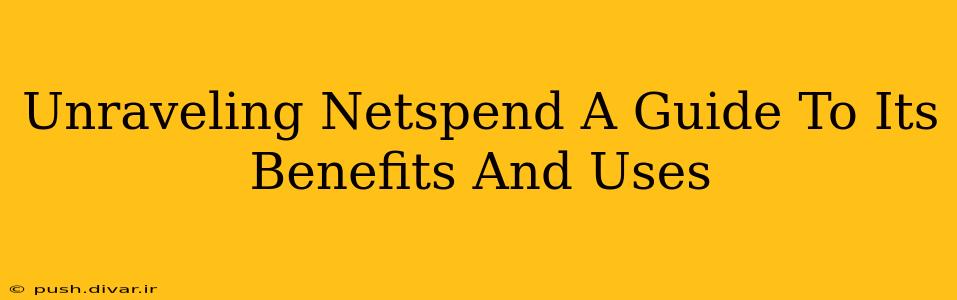 Unraveling Netspend A Guide To Its Benefits And Uses