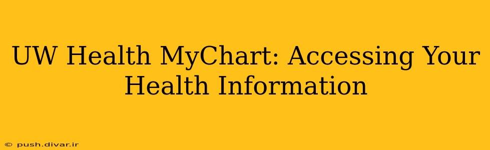 UW Health MyChart: Accessing Your Health Information