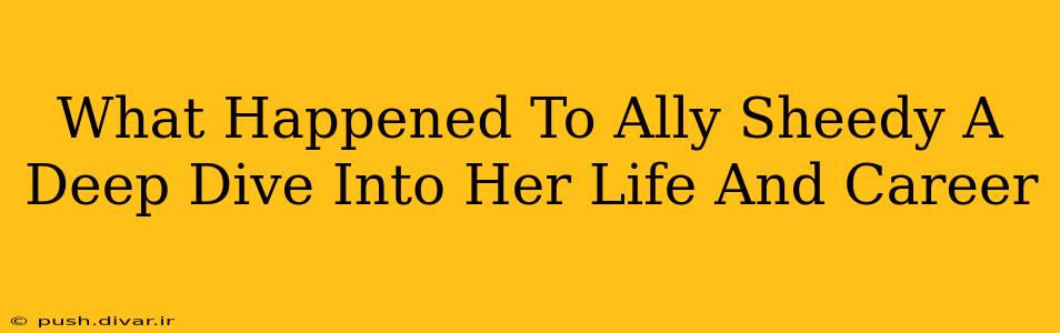 What Happened To Ally Sheedy A Deep Dive Into Her Life And Career