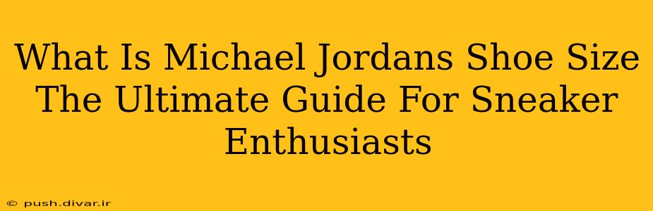 What Is Michael Jordans Shoe Size The Ultimate Guide For Sneaker Enthusiasts