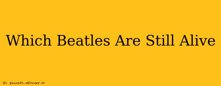 Which Beatles Are Still Alive