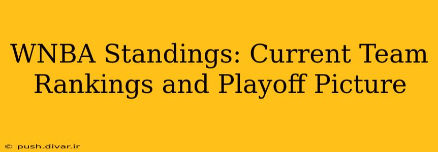 WNBA Standings: Current Team Rankings and Playoff Picture