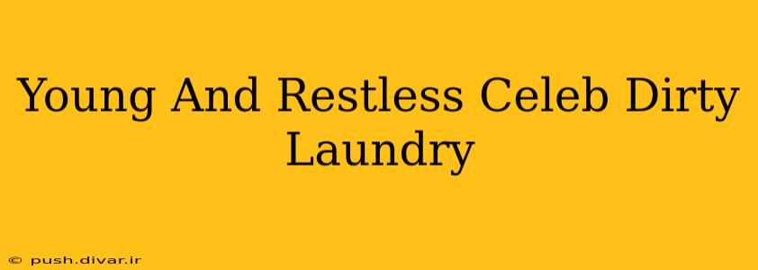 Young And Restless Celeb Dirty Laundry